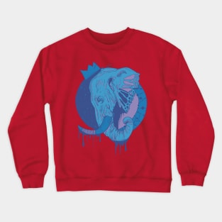 Mountain Blue Royal Elephant Crewneck Sweatshirt